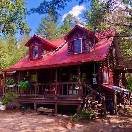 Chalet En Bois Rond Mauricie Saint-Alexis-des-Monts Kültér fotó