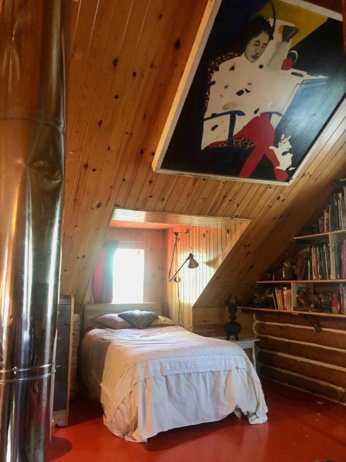 Chalet En Bois Rond Mauricie Saint-Alexis-des-Monts Kültér fotó
