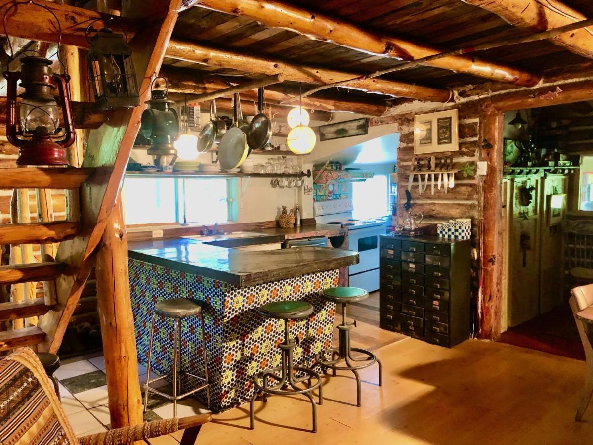 Chalet En Bois Rond Mauricie Saint-Alexis-des-Monts Kültér fotó