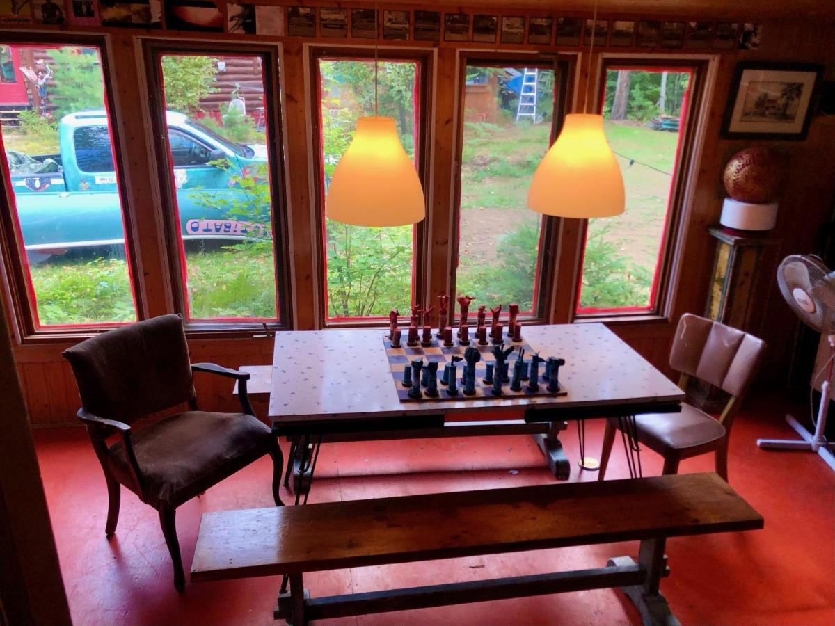Chalet En Bois Rond Mauricie Saint-Alexis-des-Monts Kültér fotó