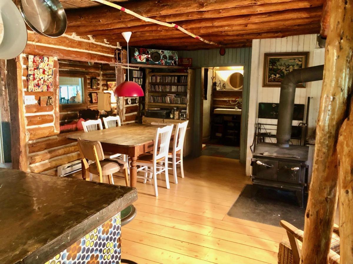 Chalet En Bois Rond Mauricie Saint-Alexis-des-Monts Kültér fotó